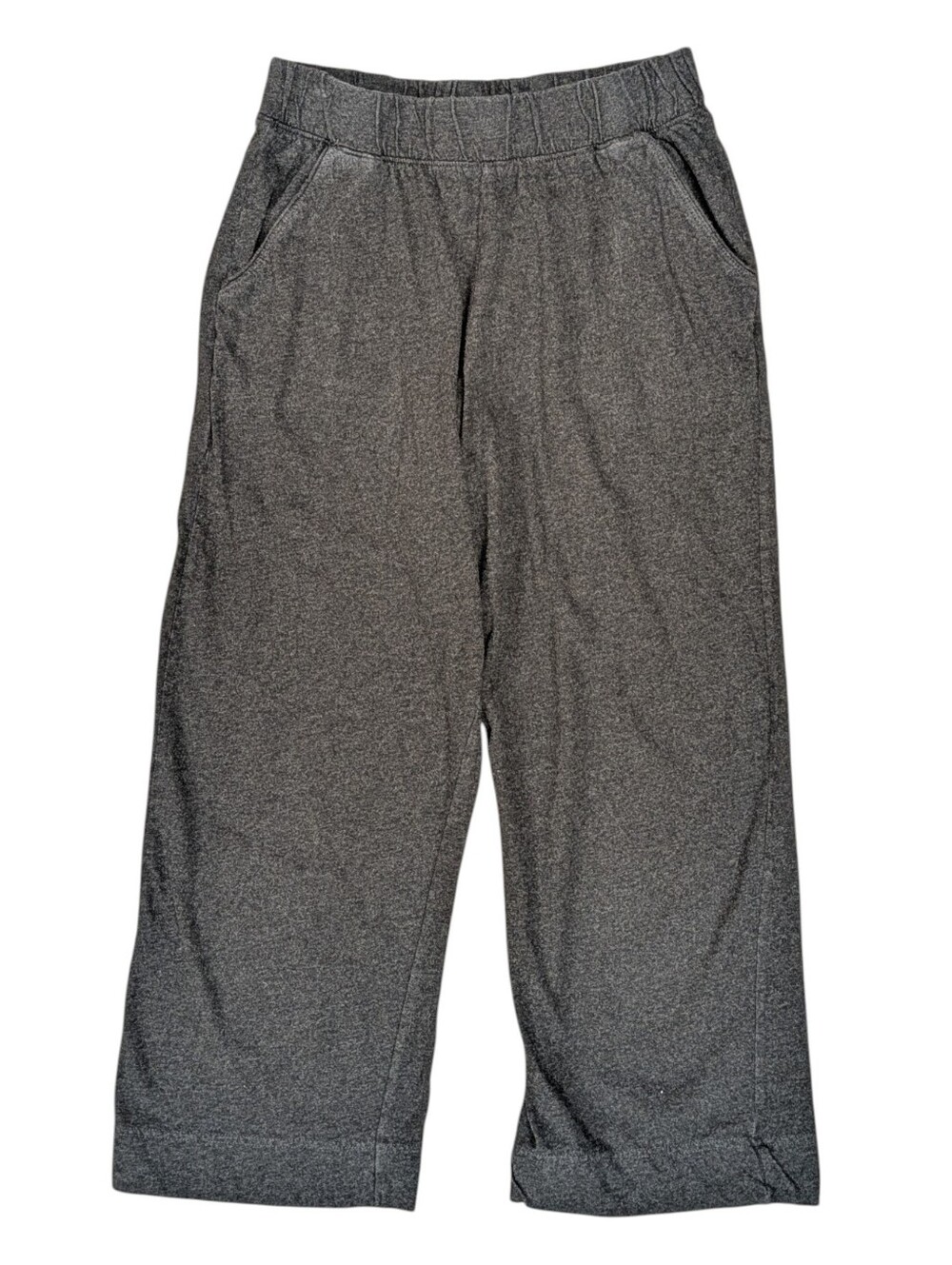 Pact 100% Organic Cotton Gray Cropped Lounge Pants Size Small